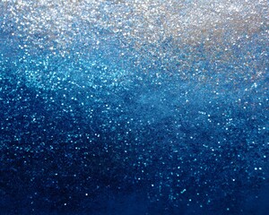 Silver and Blue Glitter Gradient Texture