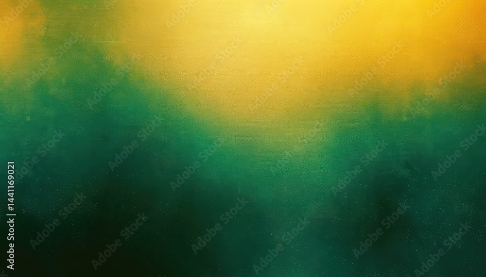 Aufkleber abstract gradient with bright yellow transitioning to deep green and teal hues, creating a calm and 