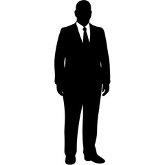 Silhouettes of Businessman Character