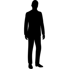 Silhouettes of Businessman Character