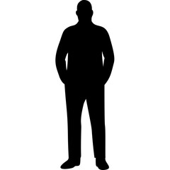 Silhouettes of Businessman Character