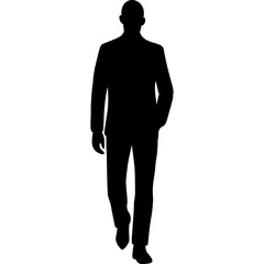 Silhouettes of Businessman Character