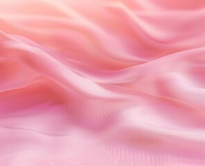 Obraz premium Soft flowing pink fabric with gentle folds and smooth texture creating a calming and delicate atmosphere