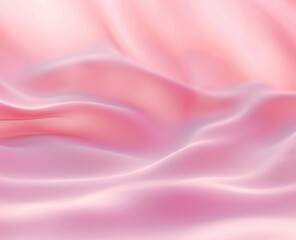 Obraz premium soft flowing pink fabric with smooth curves and gentle folds creating a dreamy and calming atmosphere
