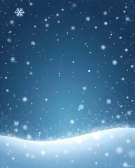 Minimal Snowstorm with Swirling Flakes