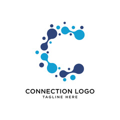 Connection Logo Graphic Design Vector