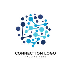 Connection Logo Graphic Design Vector