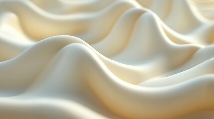 Obraz premium Creamy, undulating, organic wave texture with soft light