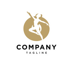 Letter O Dance Logo Icon Vector