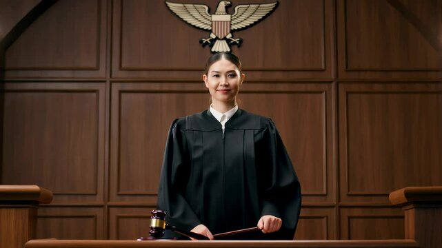 portrait of a judge ina  court