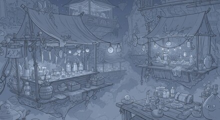 A Midnight Magical Marketplace