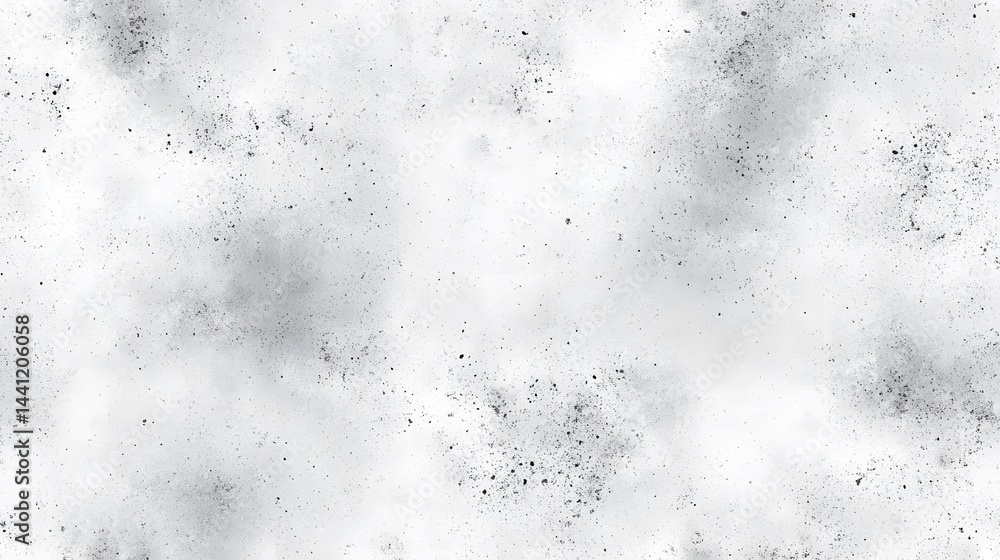 Poster abstract grayscale texture with scattered specks.