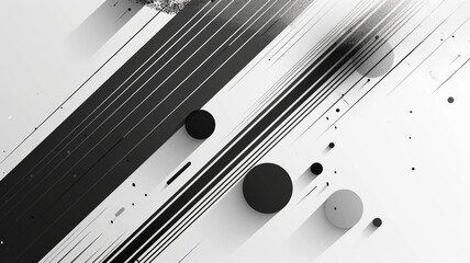 An elegant minimalist abstract design featuring black and white elements. Perfect for backgrounds, wallpapers, or graphic projects that need simplicity and style.