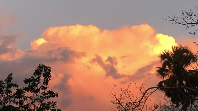 sunset in the mountains