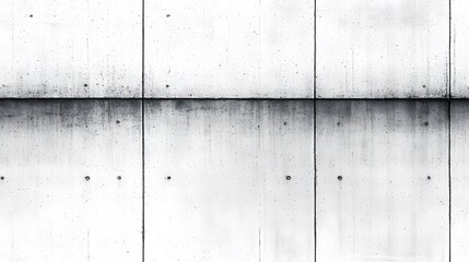 Naklejka premium A detailed view of a light gray concrete wall section.