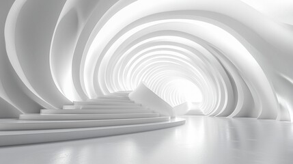 Abstract architectural tunnel