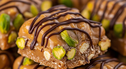 Razor Sharp Macro Praline Corner Toppings Chocolate Drizzle