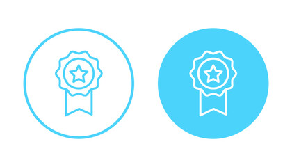 Fototapeta premium Badge icon vector. Awards icon vector. Achieve sign and symbols. Stamp