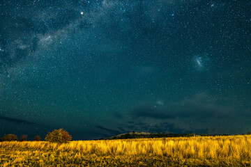 The Milky Way Galaxy with some light cloud