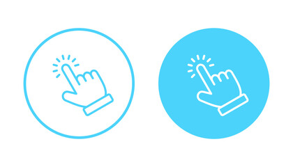 Hand click icon vector. pointer sign and symbol. hand cursor icon
