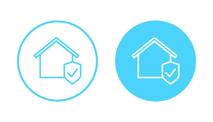 home insurance icon vector. home protection sign and symbol