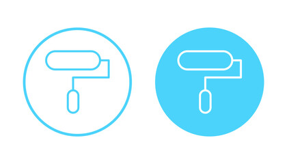 Paint icon vector. paint brush sign and symbol. paint roller icon vector