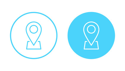 Pin icon vector. Location sign and symbol. destination icon. map pin