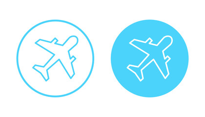 Fototapeta premium Plane icon vector. Airplane sign and symbol. Flight transport symbol. Travel sign. aeroplane