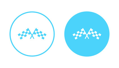 Racing flag icon vector. race flag sign and symbol.Checkered racing flag icon