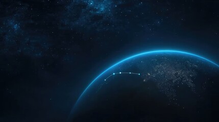 Fototapeta premium Global network, connecting points