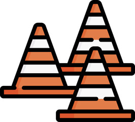 cone illustration on a white background    