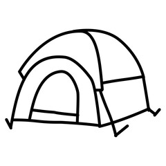 doodle camping tent