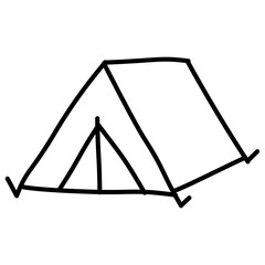 doodle camping tent