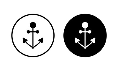 Anchor icon vector illustration. Anchor sign and symbol. Anchor marine icon.