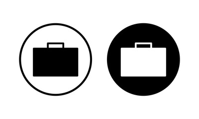 Briefcase icon vector illustration. suitcase sign and symbol. luggage symbol.