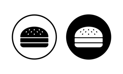 Burger icon vector illustration. burger sign and symbol. hamburger
