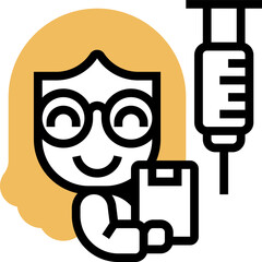 doctor (2) illustration on a white background     