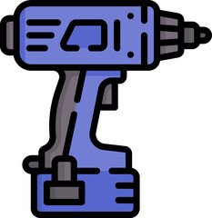 drill illustration on a white background  
