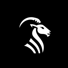 Fototapeta premium Markhor Symbol Icon Logo 