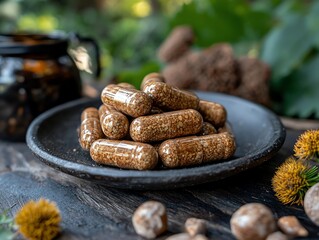 Herbal Capsules Nature Medicine