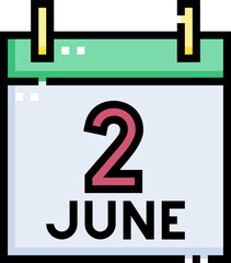 festa della repubblica illustration on a white background 