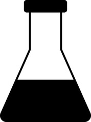 flask illustration on a white background   