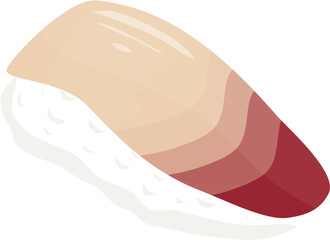 Hand drawn japanese food sushi vector
