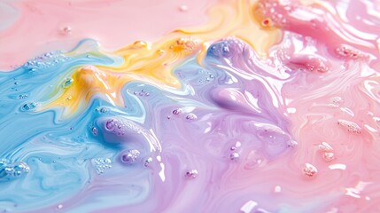 Fototapeta premium Pastel liquid swirl
