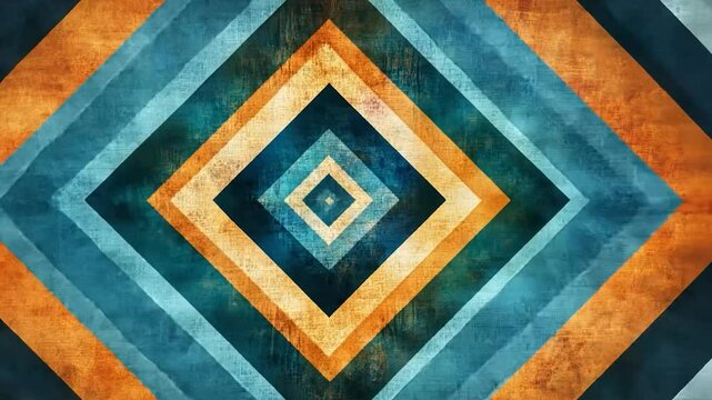Vintage geometric pattern with faded colors