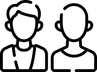 friends illustration on a white background   