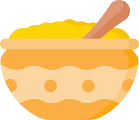 ghee illustration on a white background     