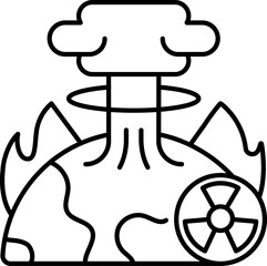 global warming illustration on a white background    