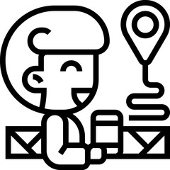 gps illustration on a white background     