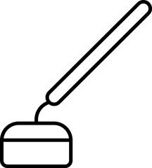 hoe illustration on a white background     